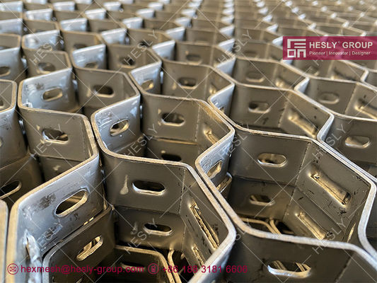SS316 Hexmetal Mesh, Flat Thickness 2mm, Flat Height 20mm, 2